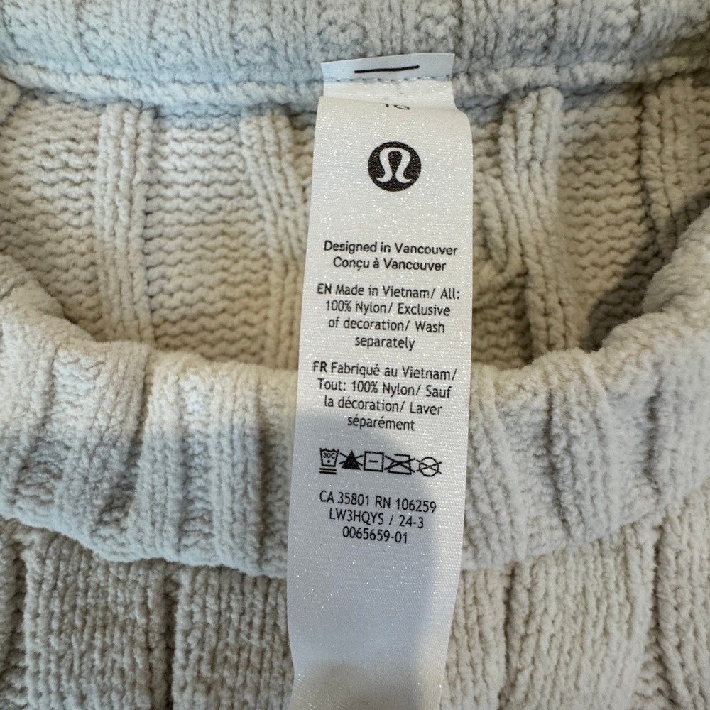 Lululemon Cable-Knit Oversized Crewneck Sweater Size XL Bone White LW3HQYS NWT - Picture 4 of 12